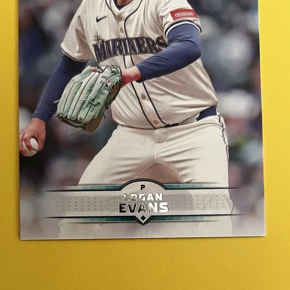 2025 Topps Stadium Club Logan‎ Evans RC #52 Seattle Mariners Rookie Card